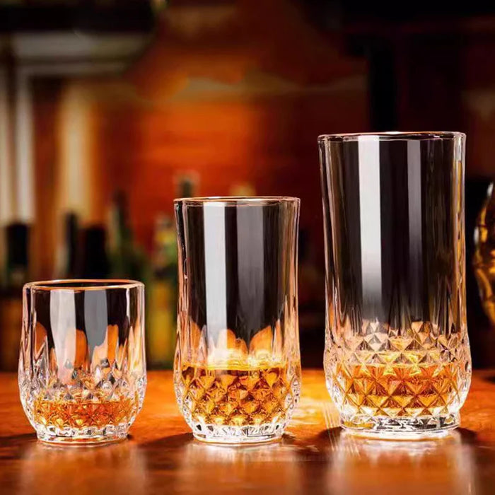 Faceted Wine Glasses