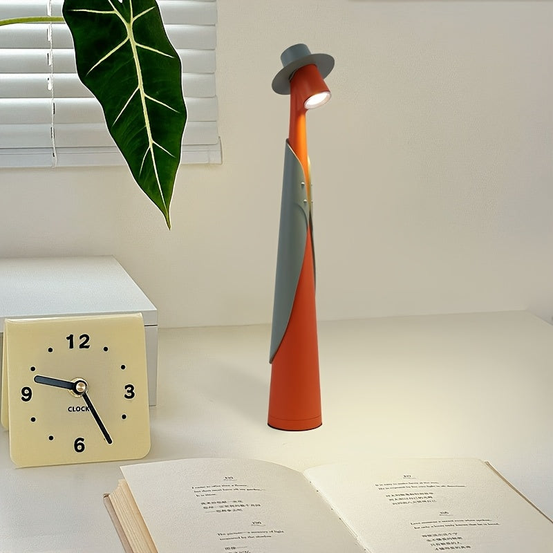 Lampe de chapeau LED rechargeable moderne | Lampe de bureau tactile créative