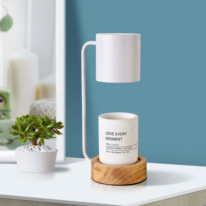Lampe de table minimaliste japonaise | Design bois et métal
