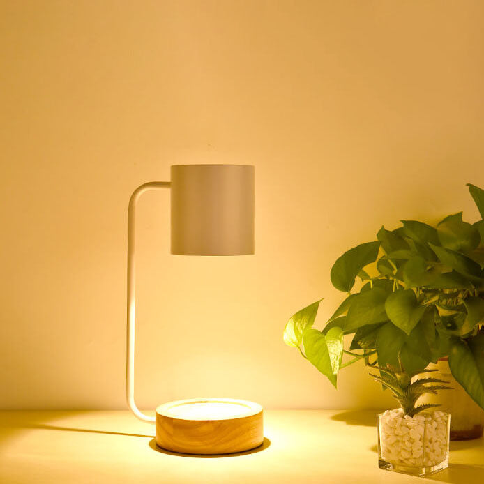 Japanese Minimalist Table Lamp | Wood & Metal Design