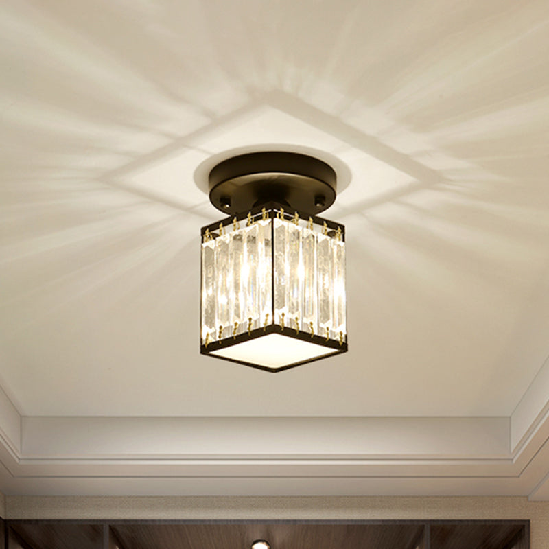 Plafonnier Crystal Foyer | Design semi-encastré moderne