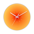 Sunset Glass Wall Clock | Modern Gradient Design
