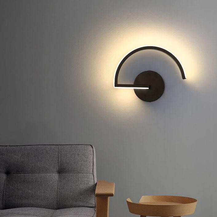 Applique Murale LED Courbes et Lignes | Design Arc Moderne Minimaliste
