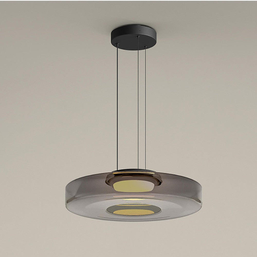 Suspension en verre | Luminaire suspendu style Bauhaus