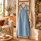Linen Cross-Back Apron