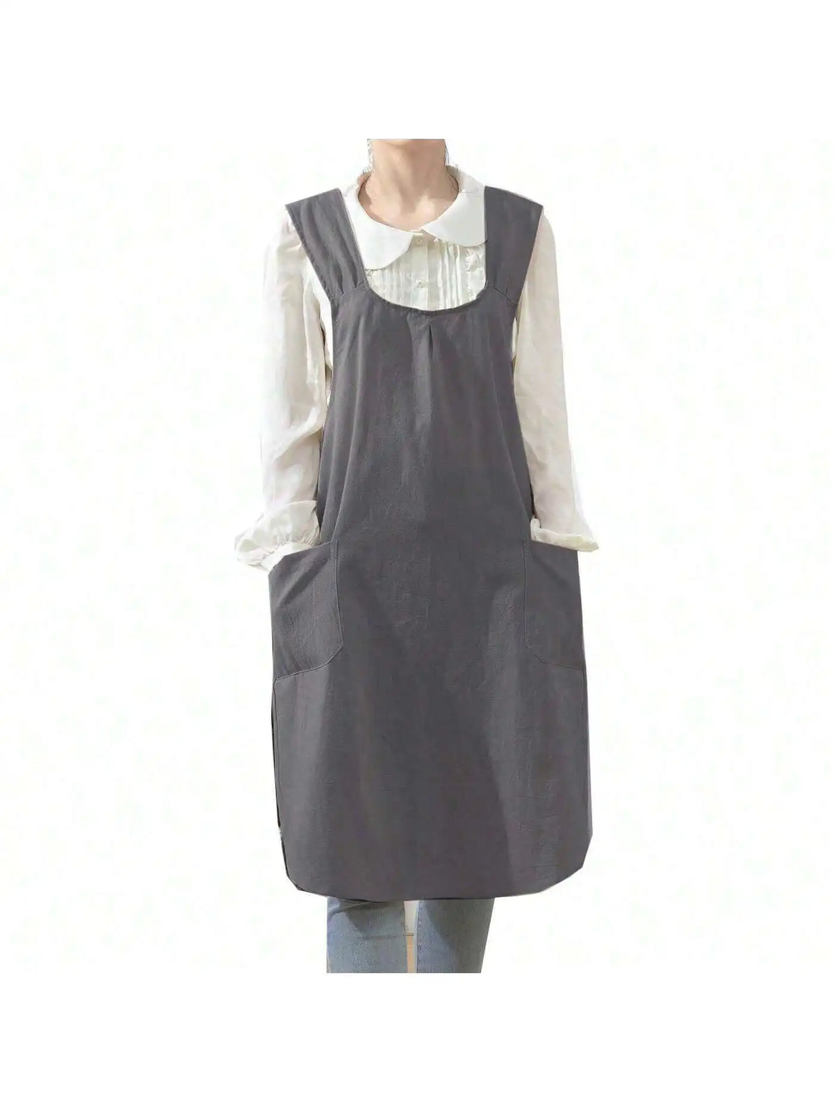 Linen Cross-Back Apron