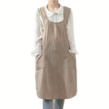 Linen Cross-Back Apron