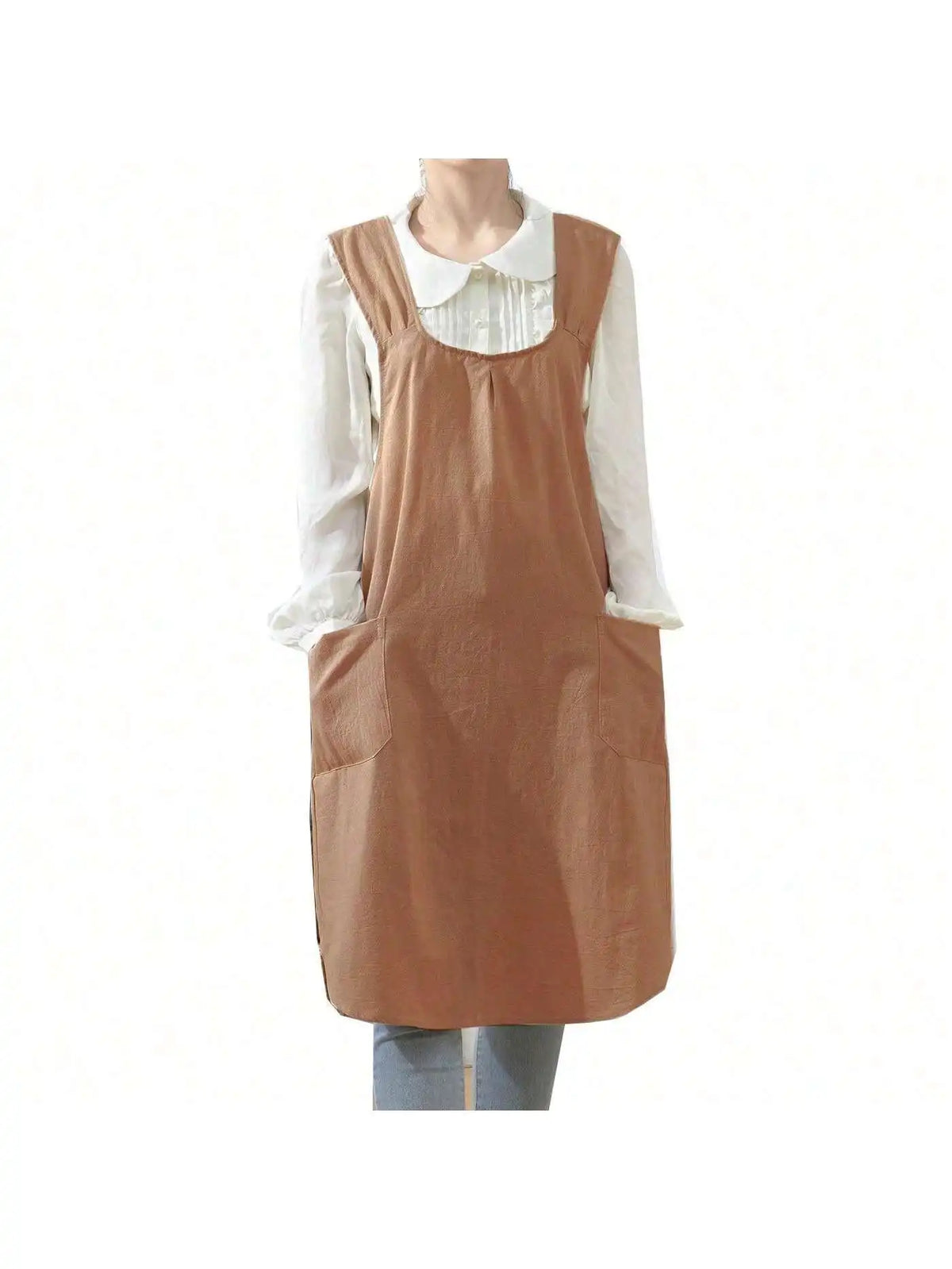 Linen Cross-Back Apron