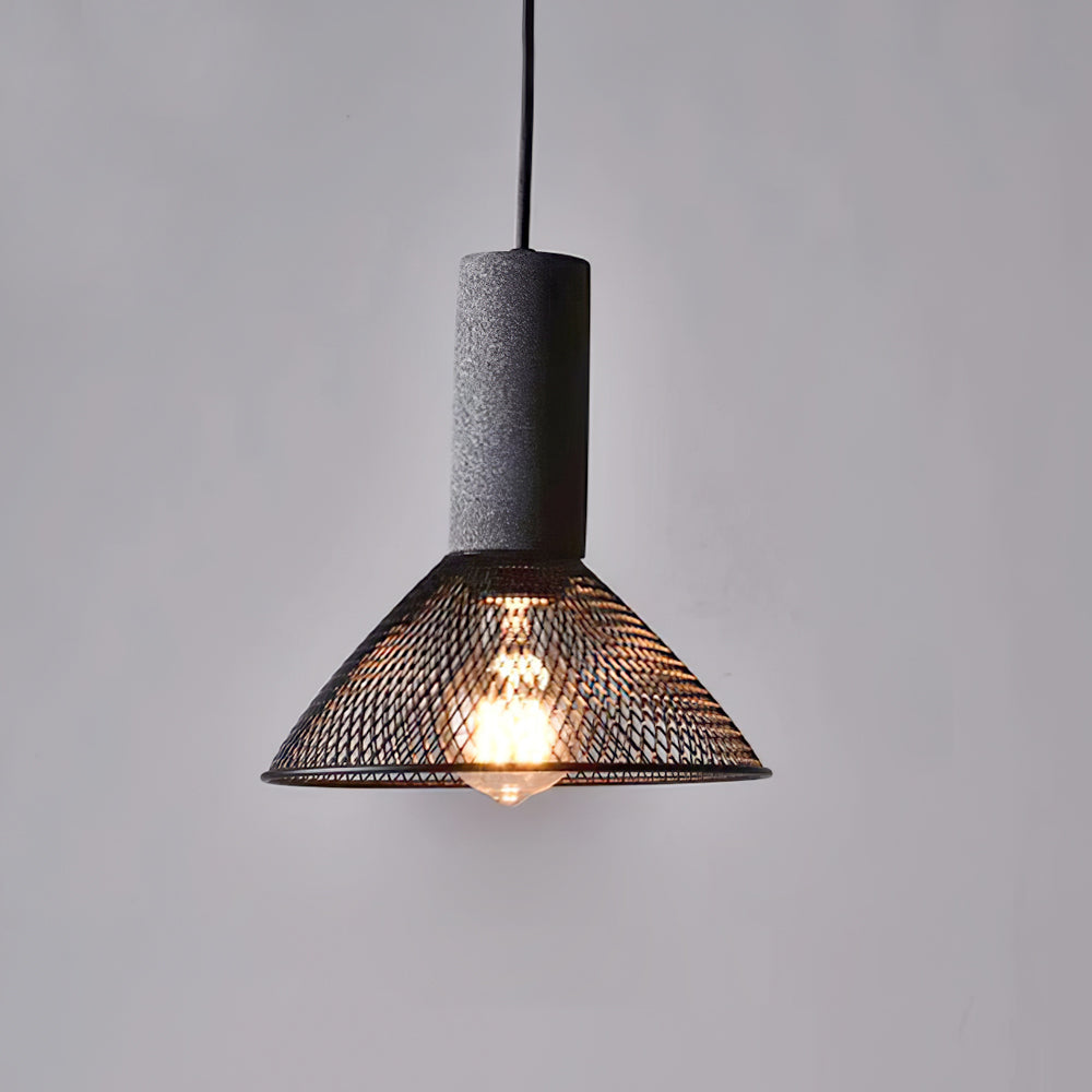 Suspension Béton Urbain | Lampe Suspendue Industrielle à LED