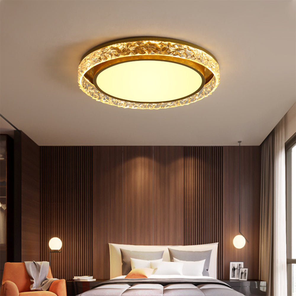 Plafonnier LED Halo de Cristal | Intensité variable à distance