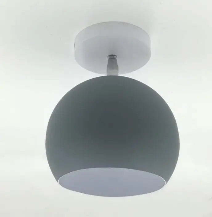 Plafonnier macaron nordique | Lampe ronde moderne en aluminium