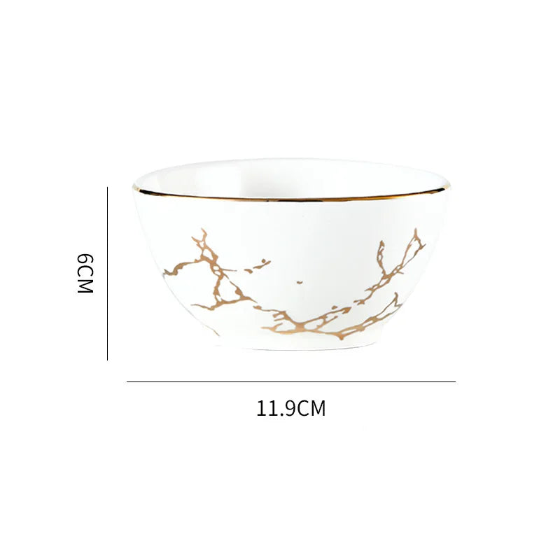 Nordic Ceramic Dinnerware, Irregular Edge
