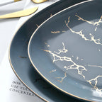 Nordic Ceramic Dinnerware, Irregular Edge