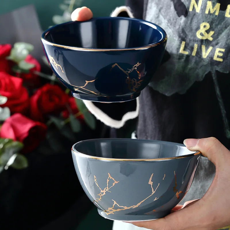 Nordic Ceramic Dinnerware, Irregular Edge