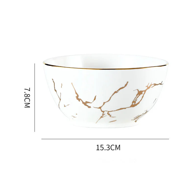 Nordic Ceramic Dinnerware, Irregular Edge