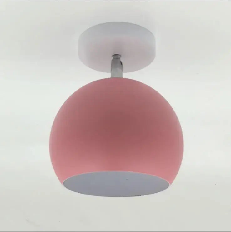 Plafonnier macaron nordique | Lampe ronde moderne en aluminium