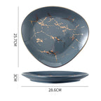 Nordic Ceramic Dinnerware, Irregular Edge
