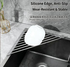 Corner Roll-Up Sink Rack