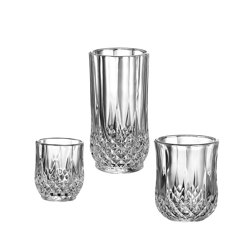 Faceted Wine Glasses