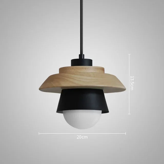 Suspension en bois nordique | Design Macaron Coloré