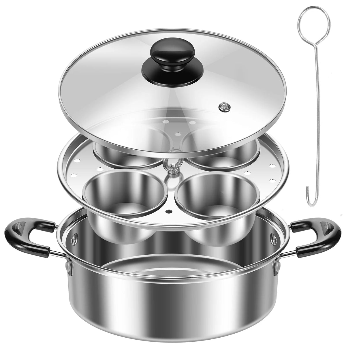 Four-Cup Egg Poaching Pan