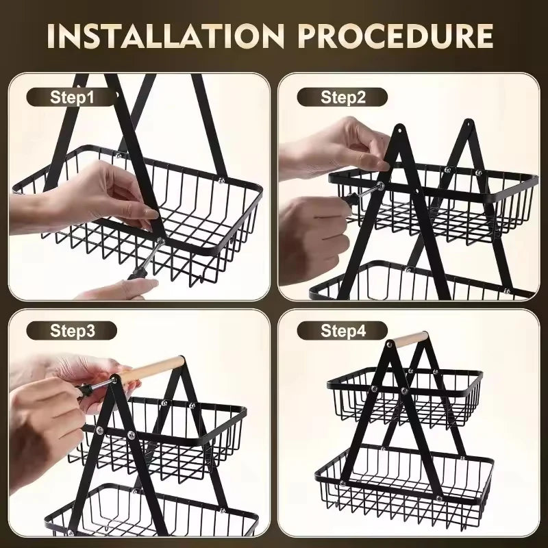 Tiered Countertop Fruit Basket
