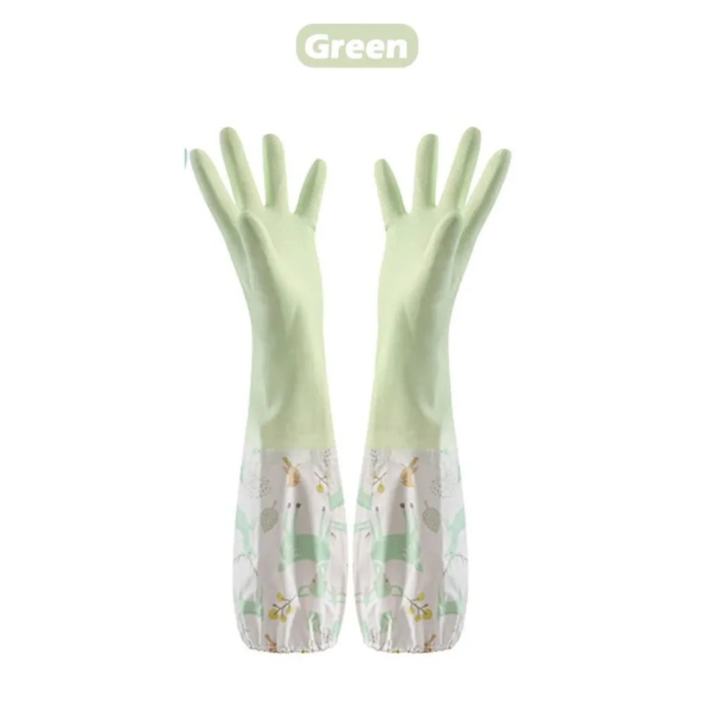 Long-Sleeve Dishwashing Gloves