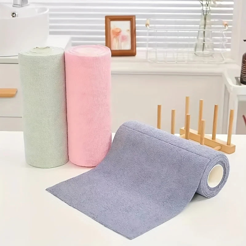 Microfibre Cleaning Cloths, Roll of 20