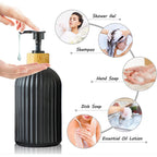 Black Soap Dispenser Set