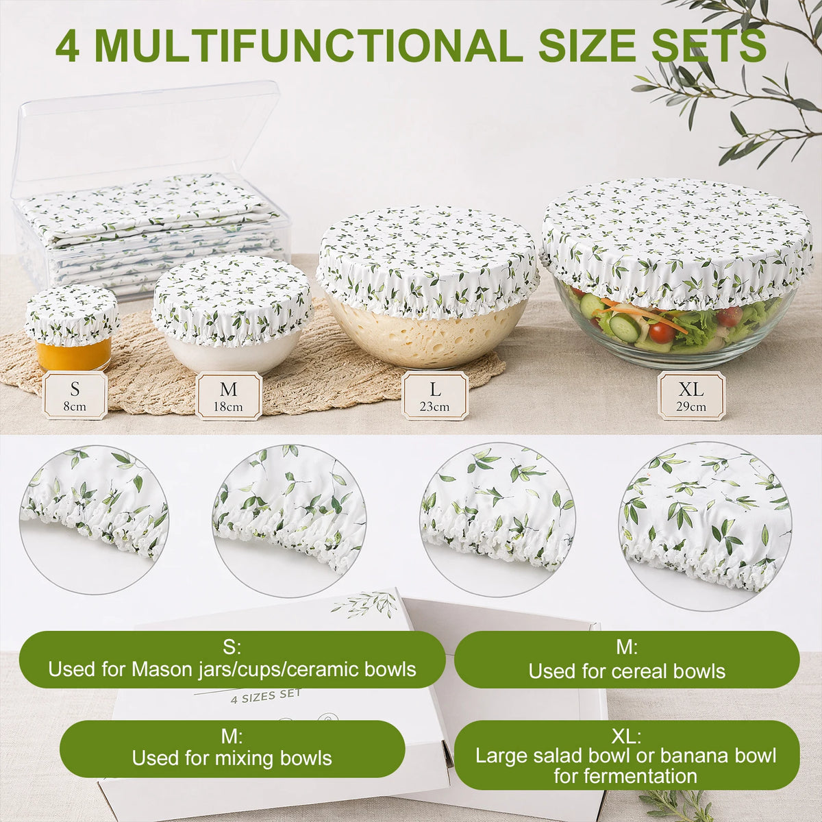 Reusable Cotton Bowl Covers