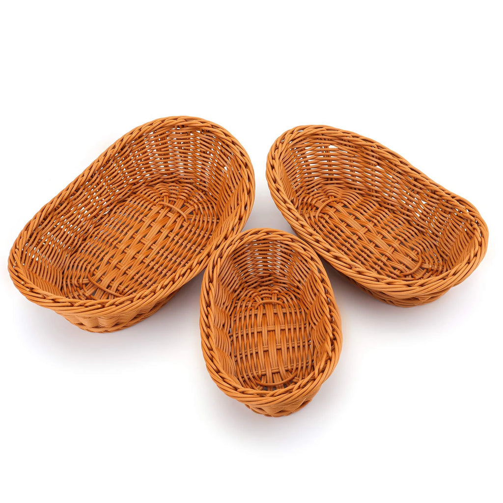 Woven Rattan Bread Basket