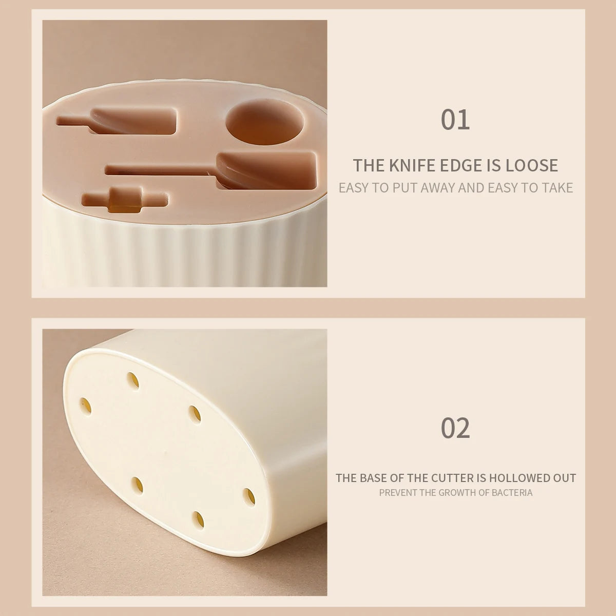 Five-Piece Knife and Scissors Set with Holder