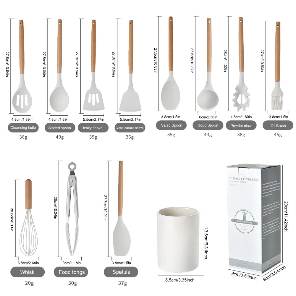 12-Piece Utensil Set with Holder