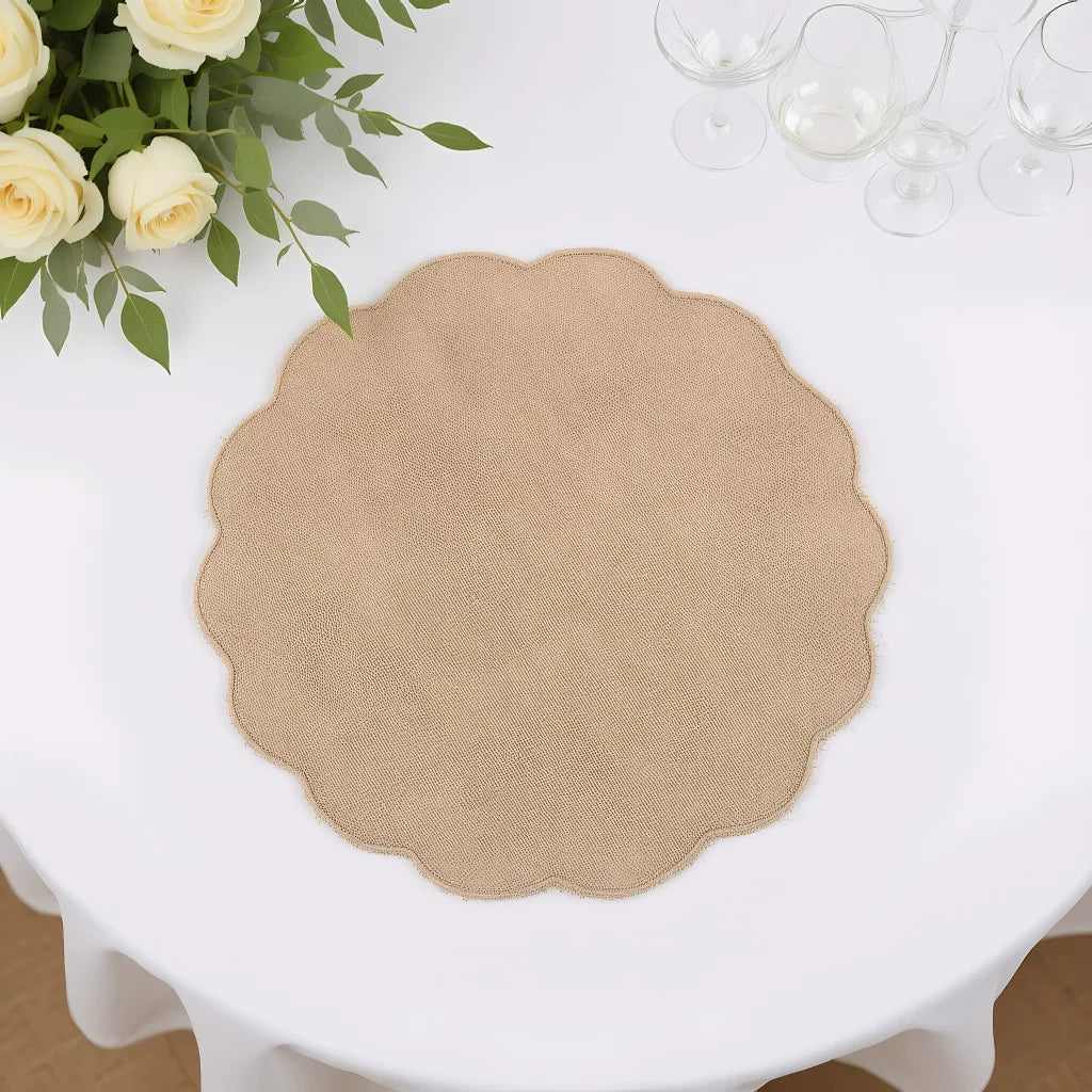Round Linen Placemats