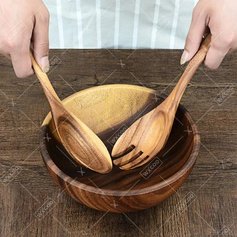Acacia Wood Salad Servers