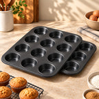 Carbon Steel Muffin Tray, Pack of 2