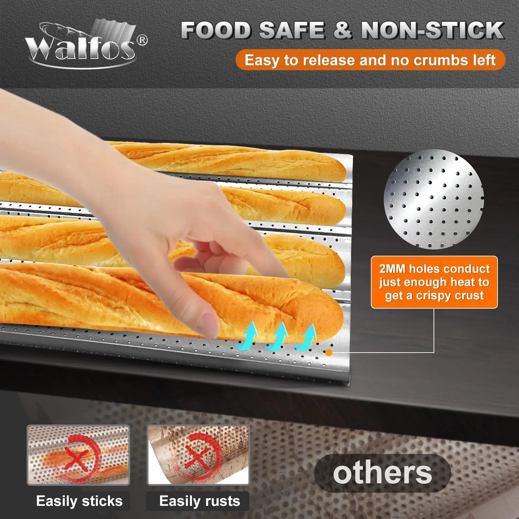 Perforated Baguette Tray