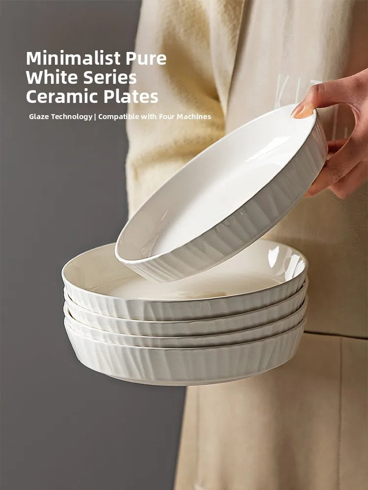 Deep Ceramic Dinner Plates
