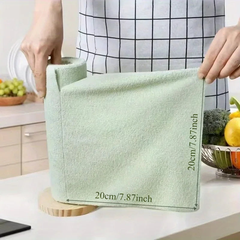 Microfibre Cleaning Cloths, Roll of 20