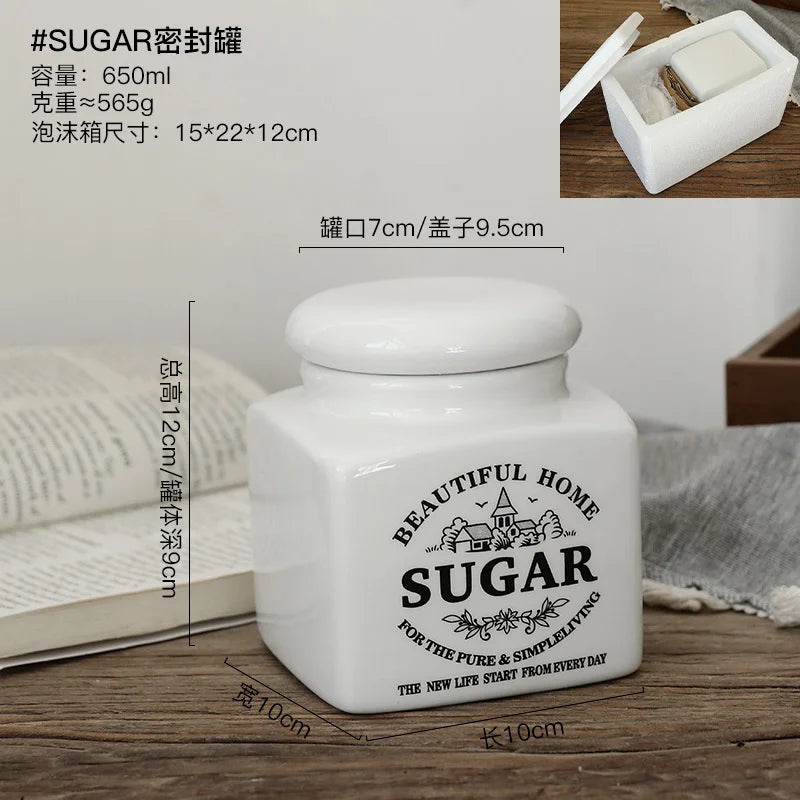 Airtight Ceramic Storage Canister