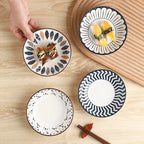 Minimalist Ceramic Side Plates, Set of 4