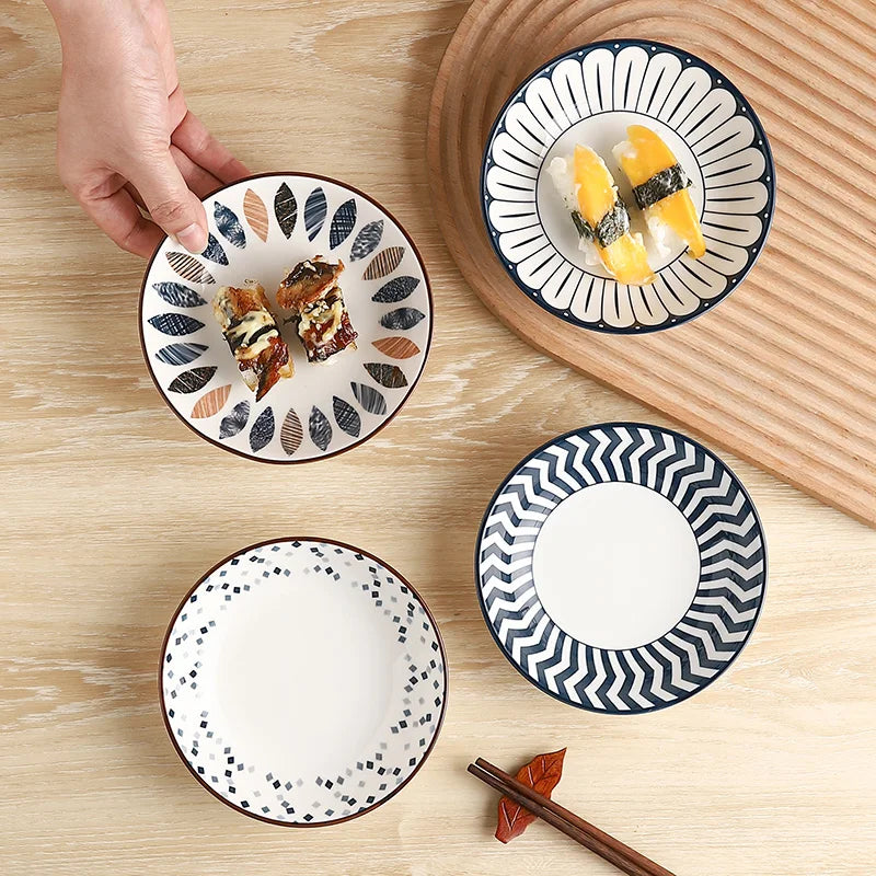 Minimalist Ceramic Side Plates, Set of 4