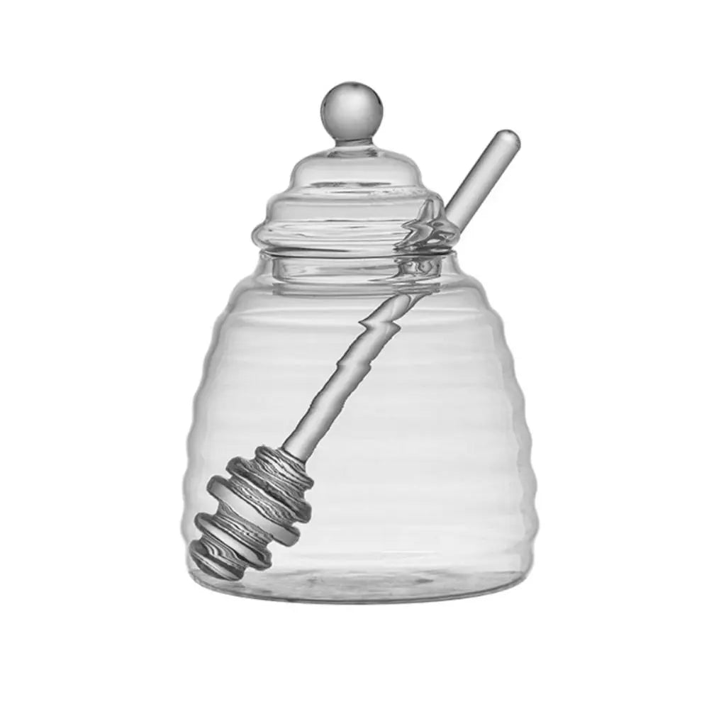Glass Honey Pot