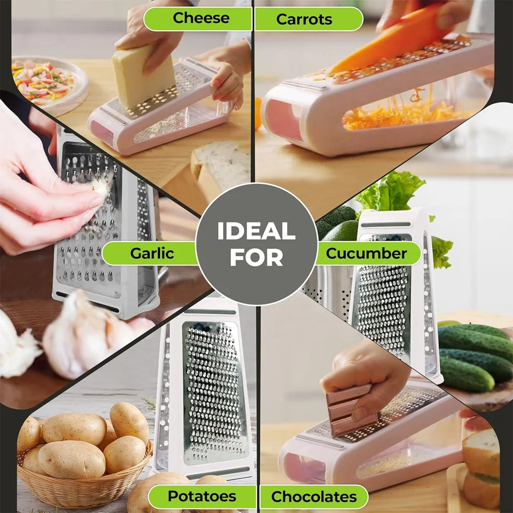 Box Grater with Container