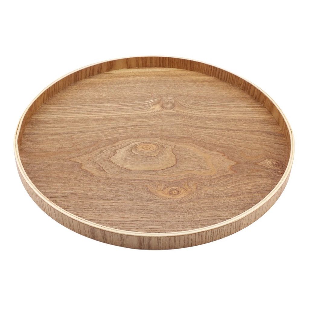 Round Wooden Serving Tray
