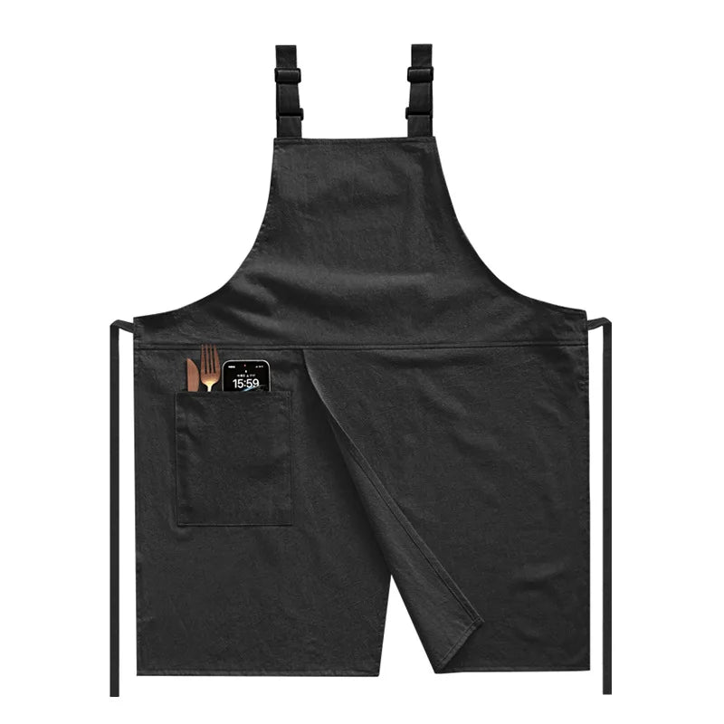 Cotton Linen Kitchen Apron