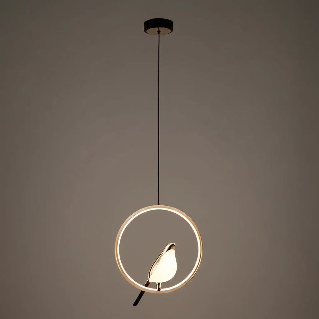 Suspension Magpie | Design nordique oiseau LED