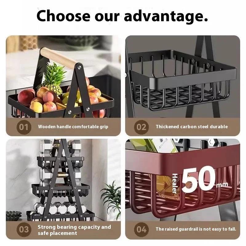 Tiered Countertop Fruit Basket