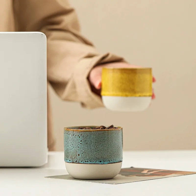 Handleless Ceramic Coffee Cup