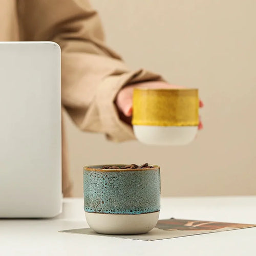Handleless Ceramic Coffee Cup